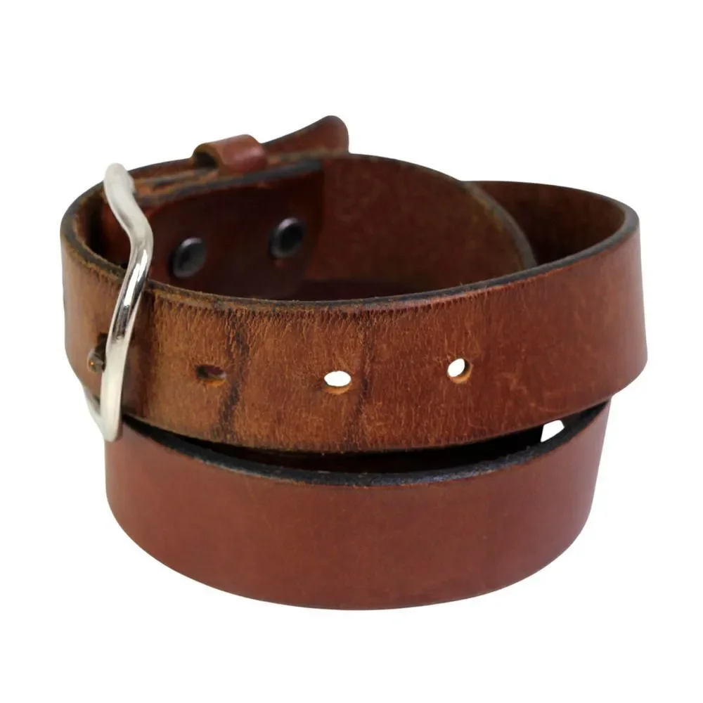 Levi's SADDLE BROWN GENUINE LEATHER 1.25"Wd CASUAL DRESS MEN'S BELT Sz 38/95 (8M - Picture 3 of 12